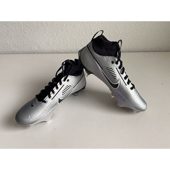 Nike Vapor Edge Pro 360 2 Grey Black Football Cleats DA5456-002 Men’s Sz 8.5 - Picture 4 of 10